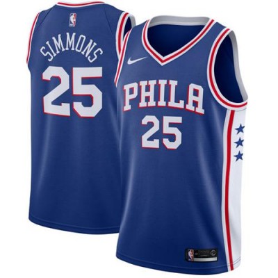 Nike Philadelphia 76ers #25 Ben Simmons Blue Youth NBA Swingman Icon Edition Jersey